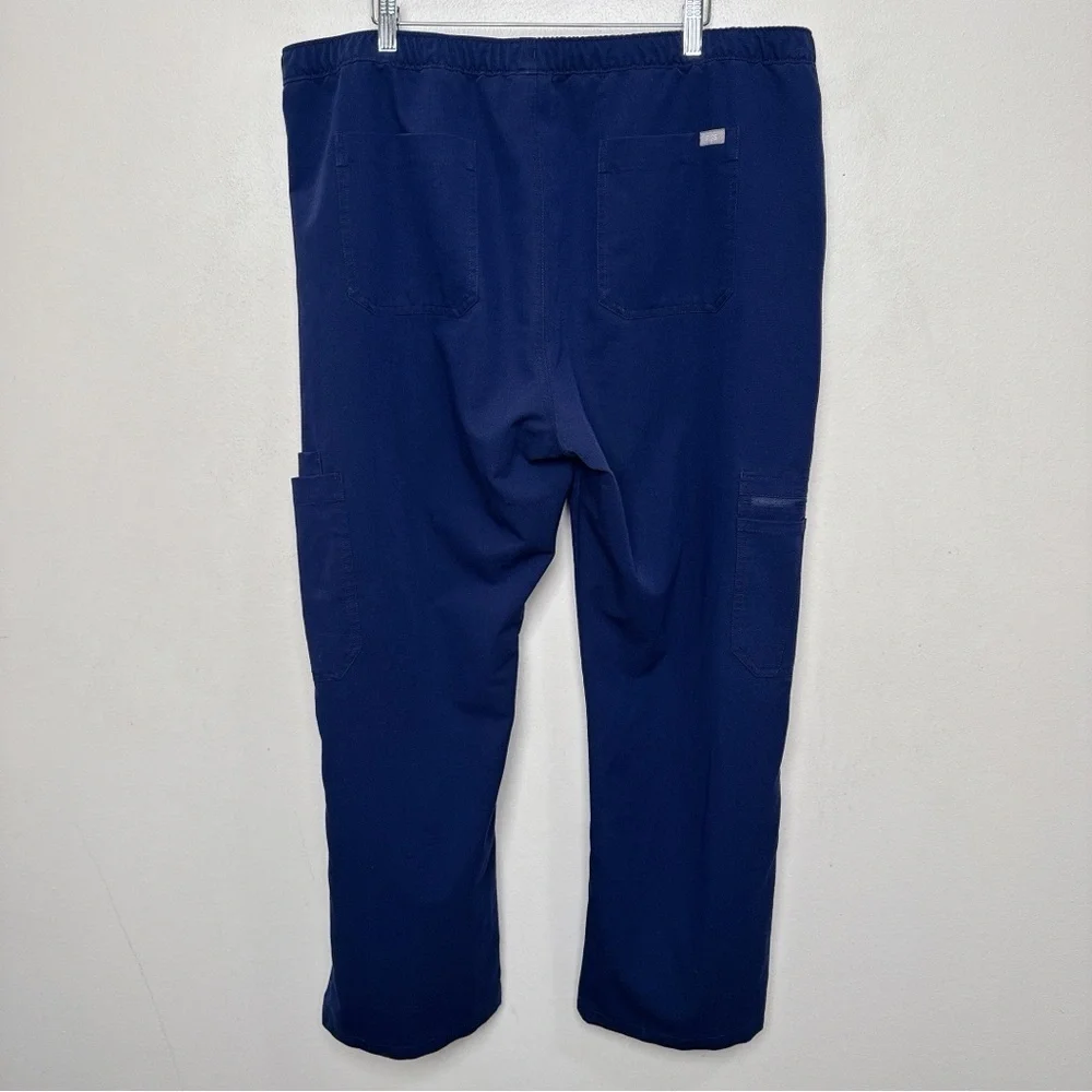 Figs Mens XXL Cairo Cargo Scrub Pants Blue Navy